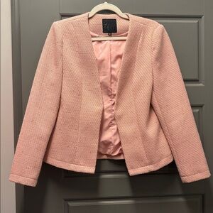 Pink tweed blazer